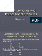 Object Pronouns and Prepositional Pronouns