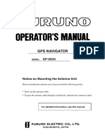 Furuno GPS Navigator GP30 Operator's Manual