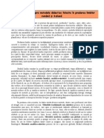 Studiu Comparativ Metode Didactice Folosite - Predarea Limbilor Romana Si Italiana