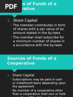 Sources of Funds of A Cooperative in The Philippines