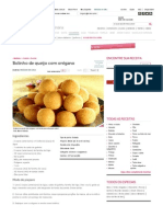 Receita de Bolinho de Queijo Com Orégano - Culinária - MdeMulher - Ed