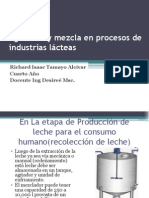 Agitación y Mezcla en Procesos de Industrias Lácteas