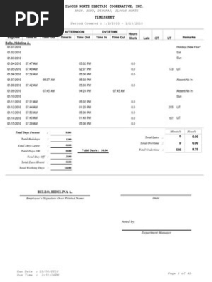 Timesheet