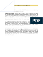 Technical Writing: Example Process Cardiac Cycle