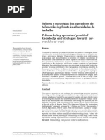 Saberes e Estratégias Dos Operadores de Telemarketing