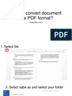How To Convert Document in A PDF Format