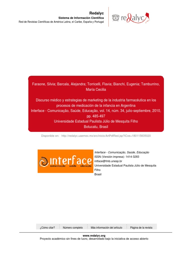 Interface 2010 Redalyc | PDF | Attention Deficit Hyperactivity Disorder ...