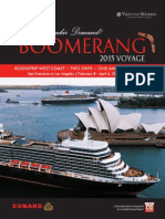 2015 Cunard Boomerang Voyage