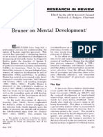 Bruner On Mental Development 1: Research in Review