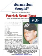 Sgt. Patrick Rust Flier