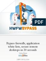 DEFCON 22 Zoltan Balazs Bypass Firewalls Application Whitelists in 20 Seconds UPDATED
