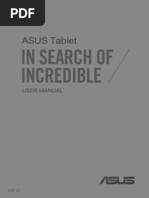 Asus Fonepad 7 Manual