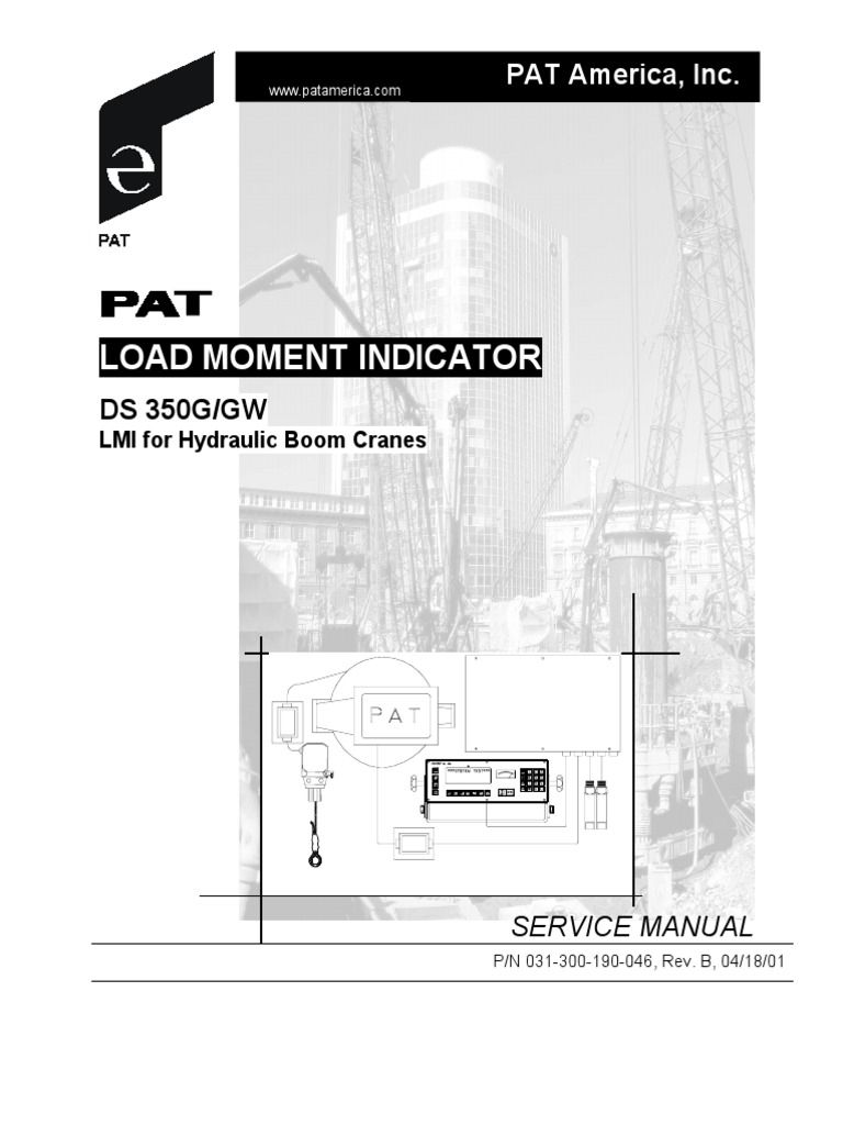 PAT DS 350G GW Service Manual PDF Crane (Machine) Switch