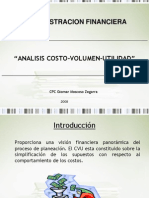 Analisis Costo - Volumen - Utilidad - Prof Moscoso