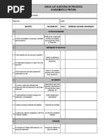 Check List Auditoria de Processo - Pintura