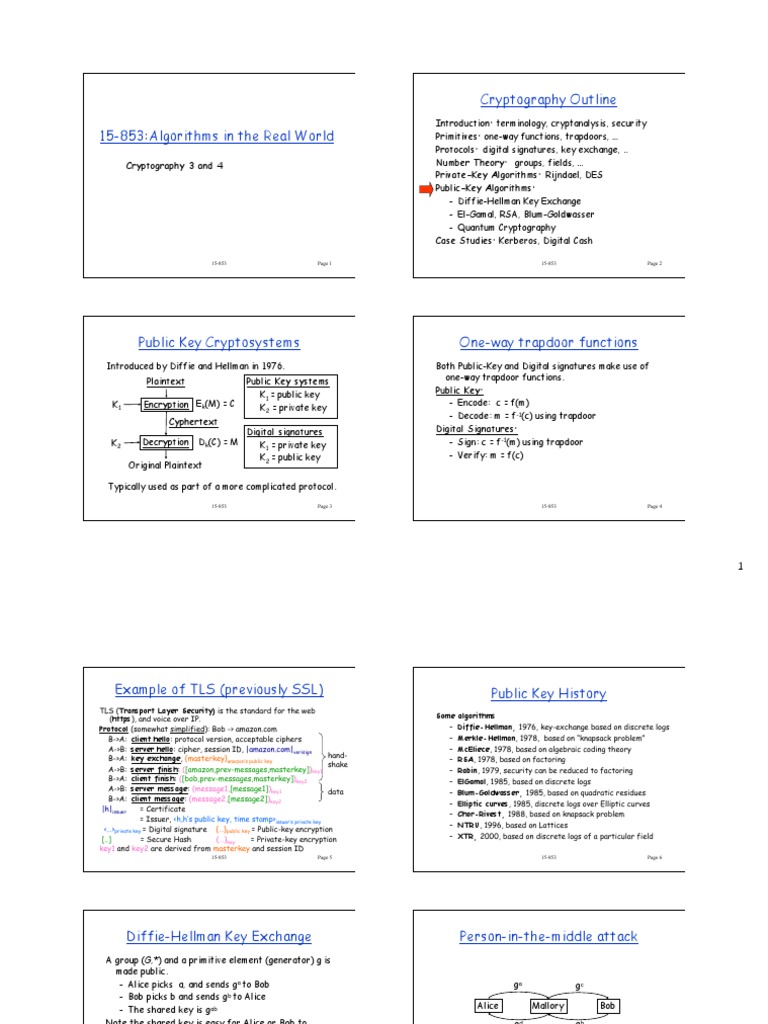 Crypto 3 | PDF | Cryptography | Public Key Cryptography