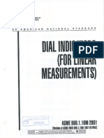 Asme b89.1.10m-2001 Comparador de Caratula