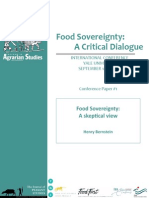 Food Sovereignty Bernstein 2013