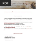 Normas de Edição de Trabalhos Completos