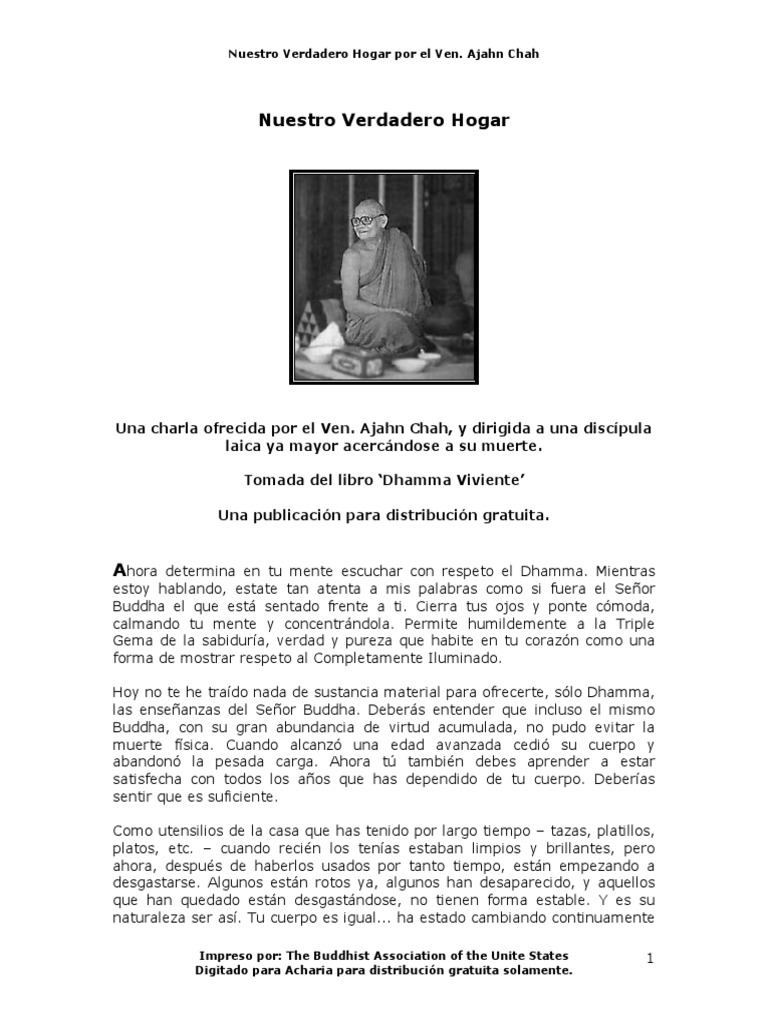 Nuestro Verdadero Hogar Pdf Sufrimiento Verdad