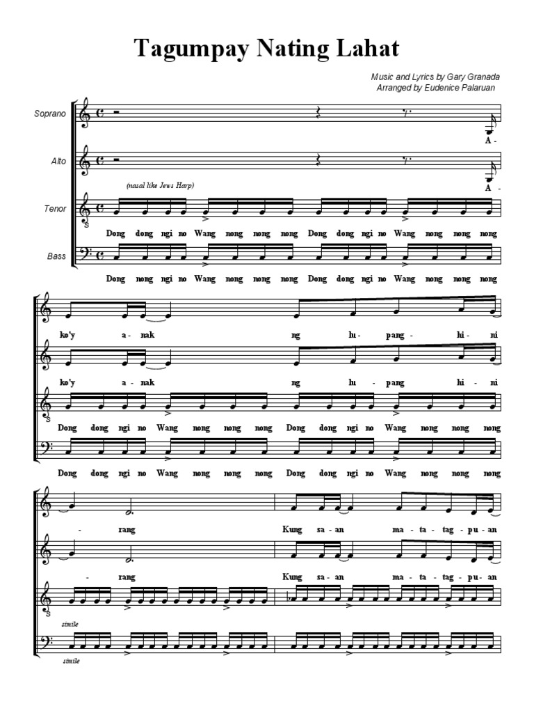 Tagumpay Nating Lahat - Letter | PDF