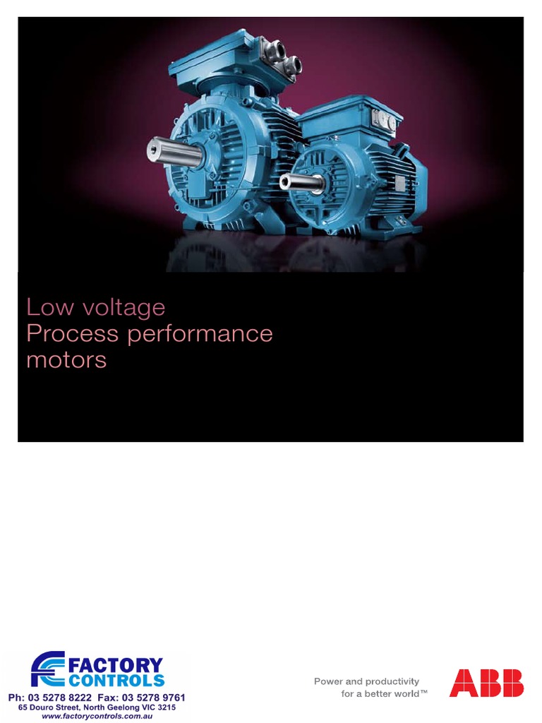 ABB Process Performance Motors Catalogue Bearing (Mechanical) Machines