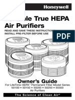 Honeywell 50250-N User Manual (True Hepa Germ Fighting Allergen Reducer Air Purifier)