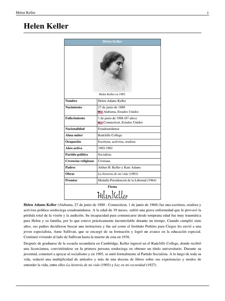 Helen Keller | PDF | Helen Keller