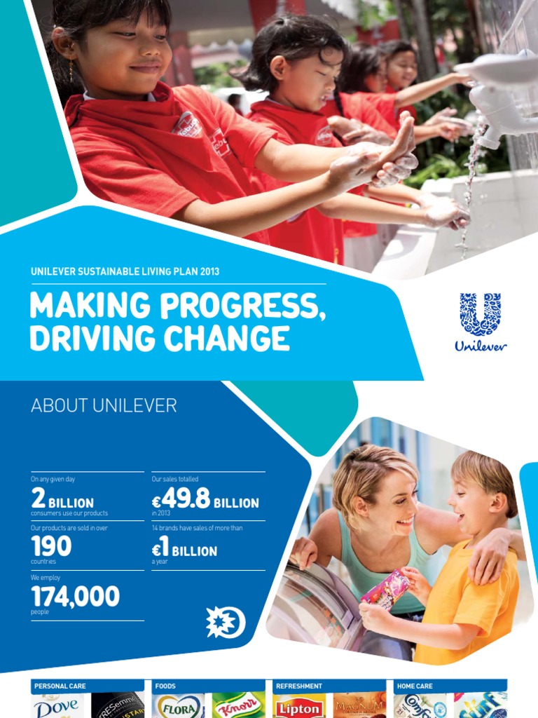 Unilever Sustainable Living Plan 2013 | PDF | Unilever | Sustainability