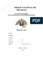 Universidad Nacional de Trujillo: "Relative Size"