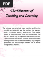 The Elements of Teaching