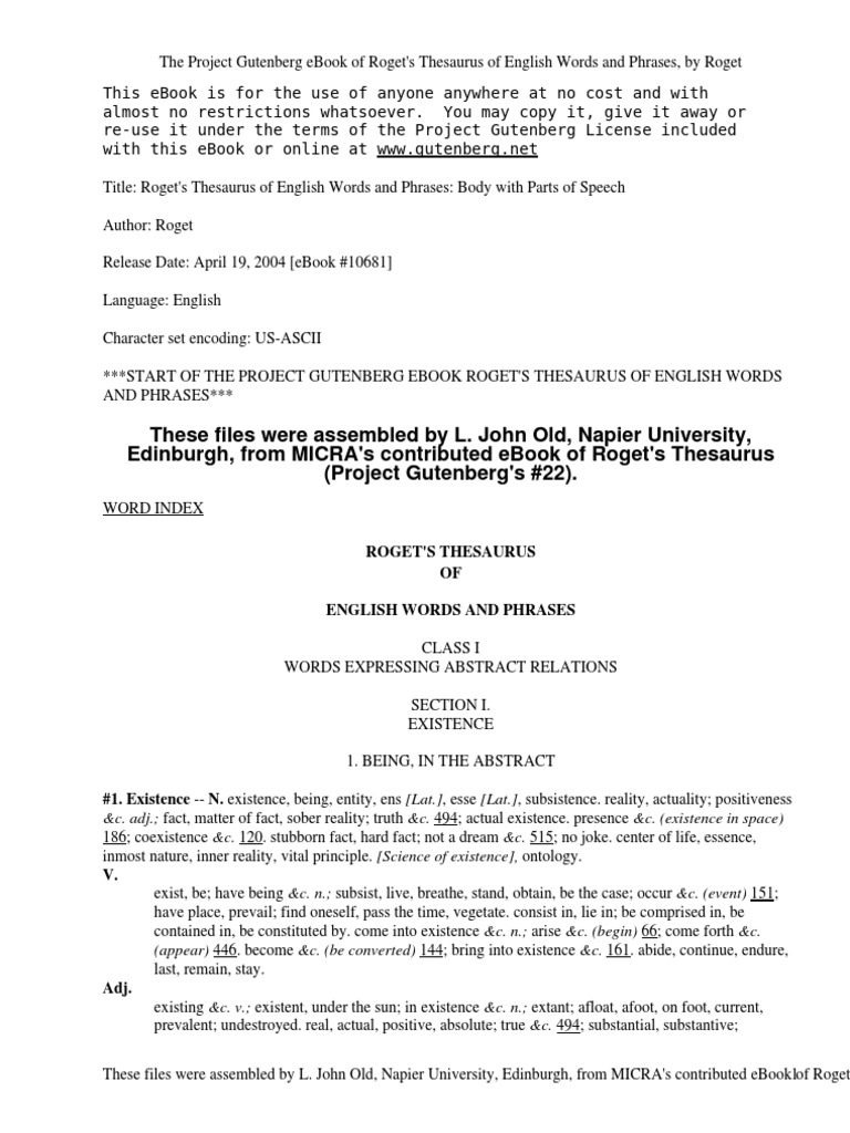 Roget's Thesaurus of English Words and Phrases by Roget, Peter Mark