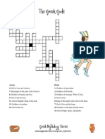 Greek Mythology Crossword Puzzle