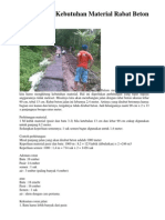 Download Perhitungan Kebutuhan Material Rabat Beton Jalan by Yuspi Berdikari SN239606013 doc pdf