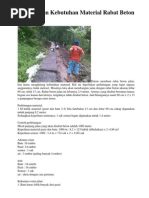 Download Perhitungan Kebutuhan Material Rabat Beton Jalan by Yuspi Berdikari SN239606013 doc pdf