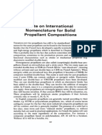 Note On International Nomenclature For Solid Propellant Compositions