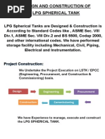 Design and Construction of LPG Spherical Tank