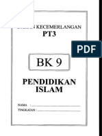 Bahan Kecemerlangan 9 (Peperiksaan Percubaan) PT3 Negeri Terengganu : Pendidikan Islam