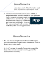 History of Accounting