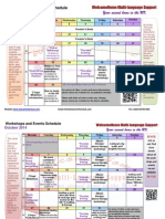 Calendar-September To October-2014 Events