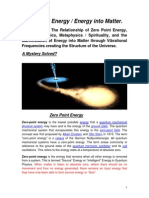 Zero Point Energy Understanding Creation