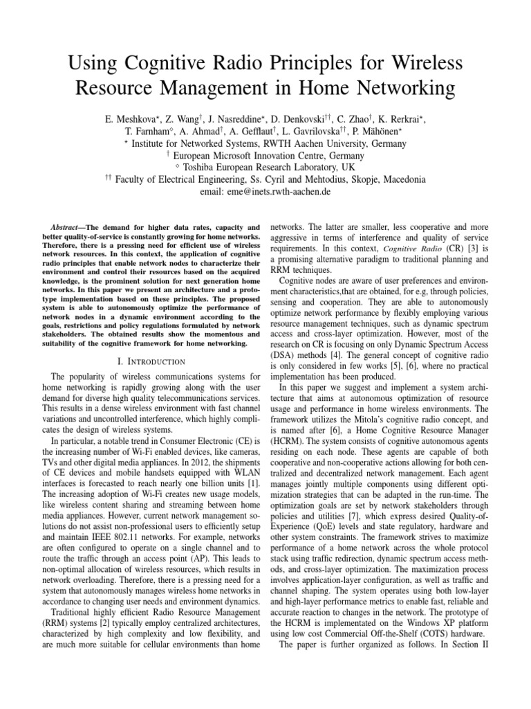 CCNC Camera Ready PDF Cognitive Radio Wireless Lan