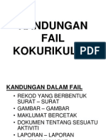 Kandungan Fail Kokurikulum