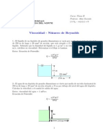 Viscosidad - Número de Reynolds - Ejercicios