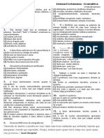 Lista de exercícios de gramática