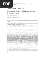 CSSH Discussion The Social Study of Human Rights. A Review Essay