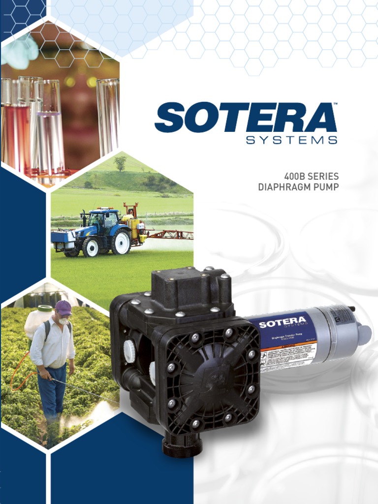 Sotera 400B Series Diaphragm Pump Overview | PDF | Pump | Motor Oil