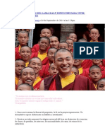 Los 10 Consejos Del Lama Kalu Rinpoche para Vivir Dignamente