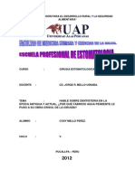 Dentistería antigua y actual, y el uso de antibióticos en odontología