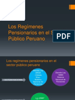 Regímenes Pensionarios Del Sector Público